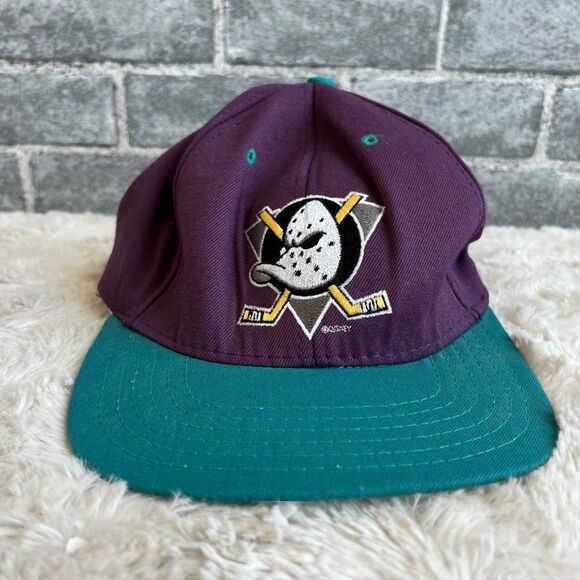 Vintage NHL Annco Anaheim Mighty Ducks Snapback Hat - Picture 1 of 8